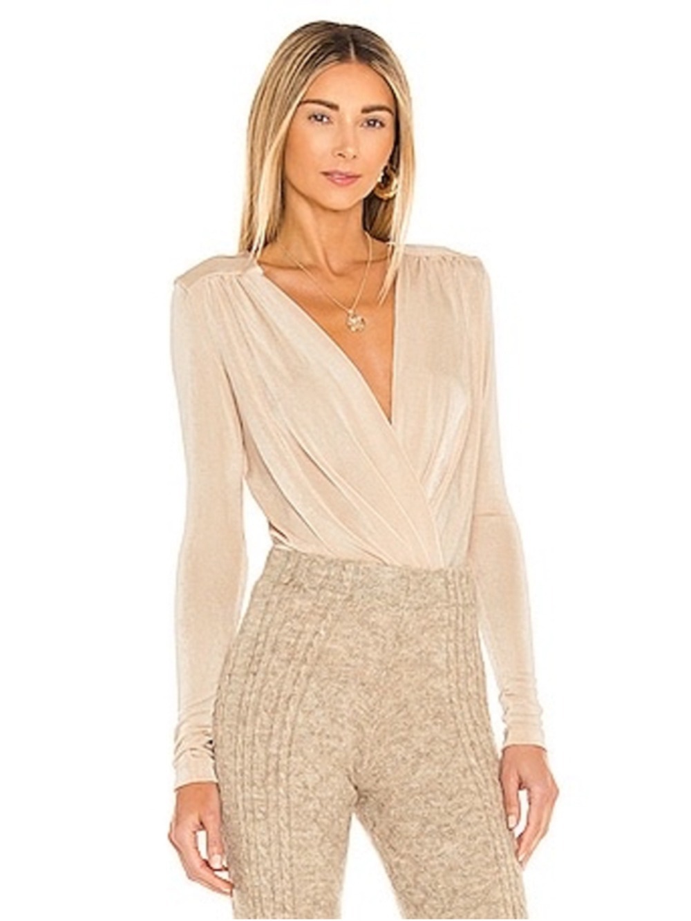 Free People Turnt Bodysuit Women’s Size XS (18” ptp) in Blossom Pearl NWT